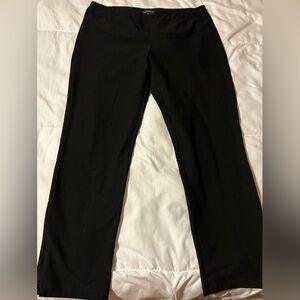 EILEEN FISHER Black  Pull-On Pants with Ankle Zip